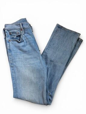 Mother High Waisted Rider Skimp Jeans Dreamer Wash Distressed Size 28